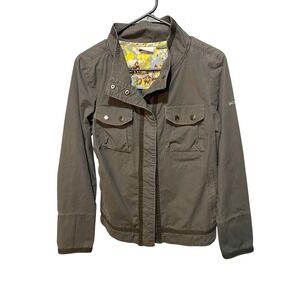 Columbia Women's Olive Green Utility Jacket Omni Shade Sun Protection Medium